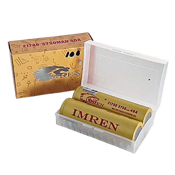 Imren 21700 Battery | 2 Pack | Gold (Yellow) 3750mah (40A) product image